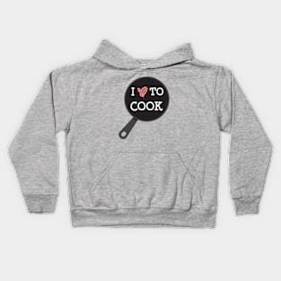 I Love Cooking Kids Hoodie